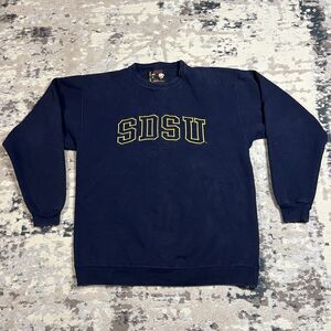 Vintage SDSU Jackrabbits Sweatshirt Mens L NCAA Basketball Soffe Heavy 90s